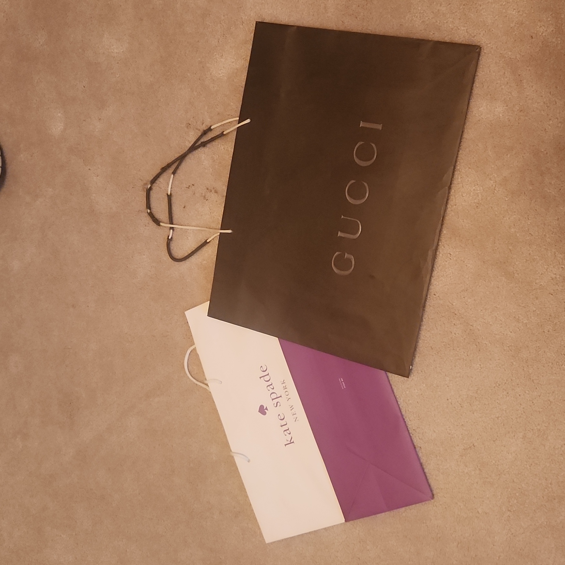 Gucci & Kate Spade Shopping Bags